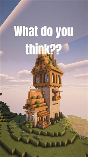 I Built the Most Aesthetic Tower Ever in Minecraft