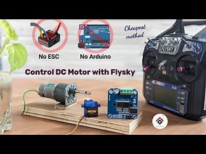 Control DC Motor using Flysky without Brushed ESC and Arduino | DIY brushed ESC using servo and BTS🔥