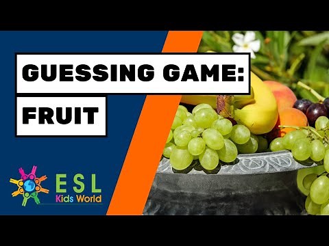 🍓Guessing Game Fruits | Find Fruit for Kids | Fun ESL Game