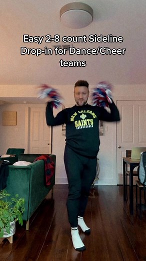 Easy 2-8 count Sideline Drop-in for Dance/Cheer teams