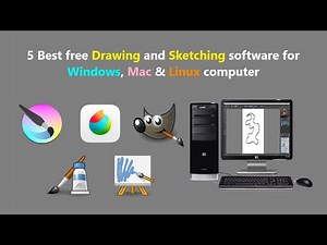 5 Best free Drawing and Sketching software for Windows, Mac & Linux computer.