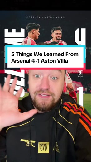 5 Key Takeaways from Arsenal's 4-1 Victory Over Aston Villa