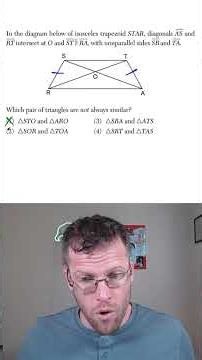 Similar Triangles in an Isosceles Trapezoid