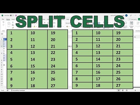 How to split multiple lines into separate cells in excel