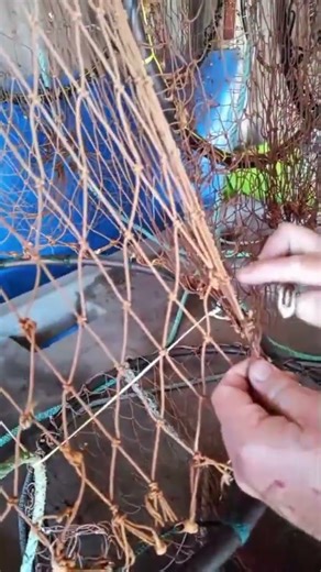 Crayfish Net Repair – Fix a Single Broken Strand