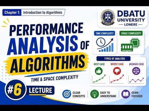 Performance Analysis of Algorithms | Time & Space Complexity | Best, Worst & Average Case Scenarios