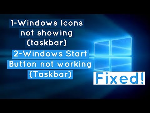 How to fix Taskbar Icons not showing |Battery, WIFI, Volume Icons