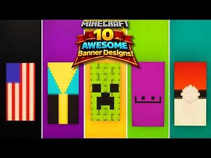 Minecraft: 10 AWESOME Banner Designs