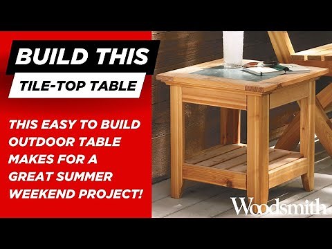 Build a Tile-Top Outdoor Table with Pocket Hole Joinery in a Weekend | DIY Woodworking Project