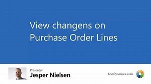 View changes on Purchase Order Lines