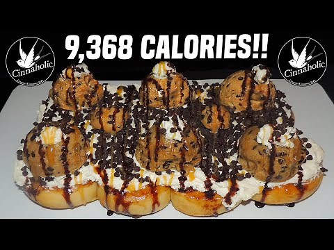 Cinnaholic's Monster Vegan Cinnamon Roll Challenge w/ Cookie Dough!!