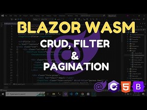 Blazor WebAssembly CRUD, filter & pagination with .dot net 7 web api