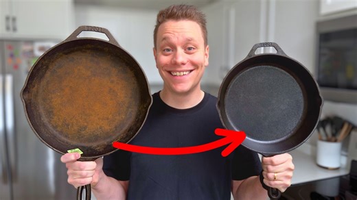 How To SEASON Your Cast Iron Pan Like A PRO!