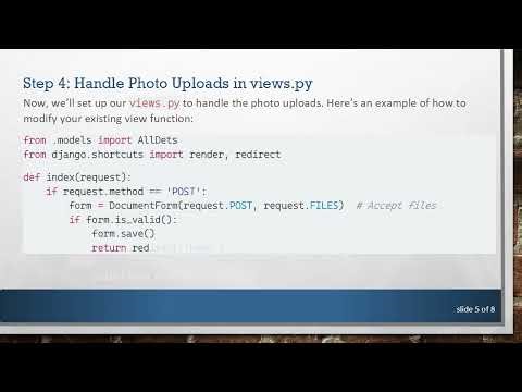 How to Add a Photo to a Template Using the Django Admin Panel