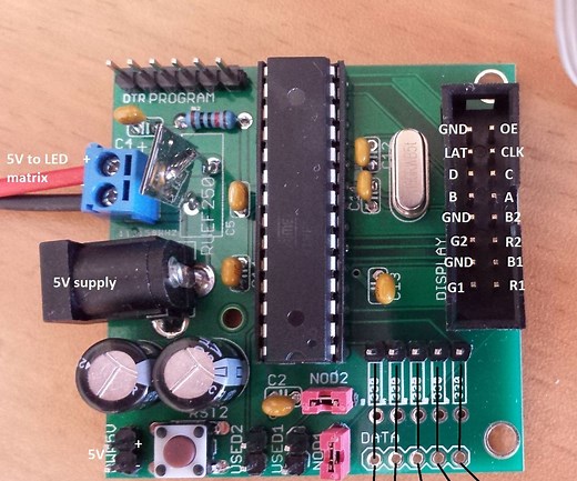 Arduino UNO Based HUB75 LED DISPLAY DRIVER