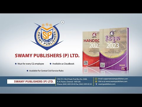 SWAMYS HANDBOOK 2023 - for central government staff