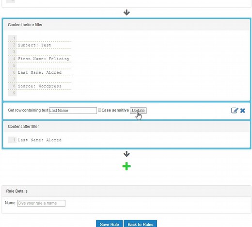 Parserr: How to create a rule