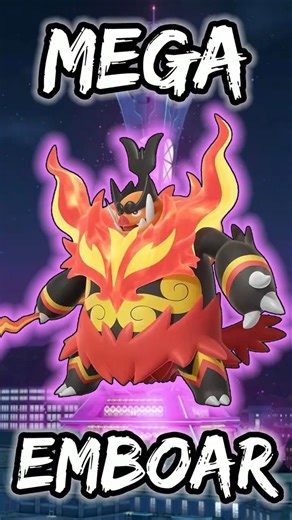 Mega Emboar: Stalwart Wall #pokemonlegendsza #shorts