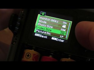 Victure HC100 Mini Wildlife Camera setup screen step through