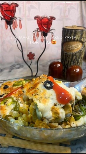 Cheesy and Creamy Fajita Baked Pasta Recipe #Shorts #ramadanshorts #iftar #ramadan