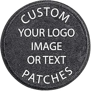 Custom Embroidered Patches, Custom Logo Patches, Custom Patches Design Your Own, Personalized Name Patches, Photo Text Patch, Custom Shape Iron On Sew On Hook & Loop Patches