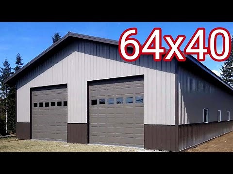 Pole Barn Build in 10 Minutes | Start to Finish TIMELAPSE Post Frame Shop