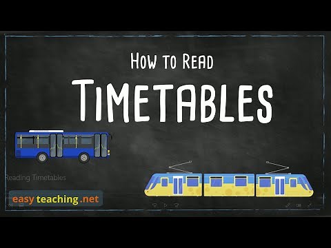 How to Read Timetables | Maths Education | EasyTeaching