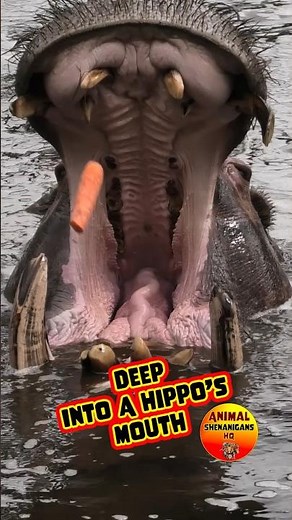 Inside the Mouth of a Hippo! #amazinganimals