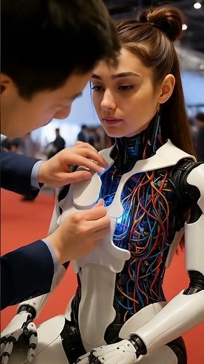 World’s Most Realistic Female Robot Revealed at Tech Expo 2025! #robot #aiart #ai