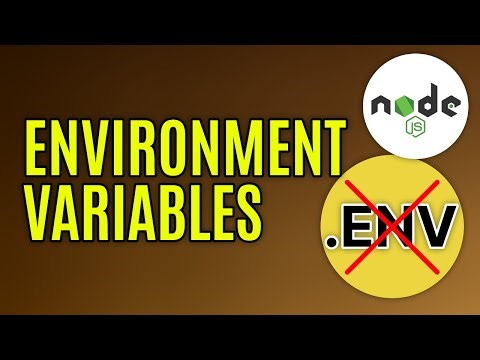 How to Set & Use Node JS Environment Variables without DOTENV Package