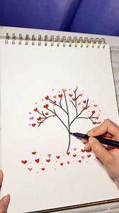 17K views · 87 reactions | heart tree #artist #art #heart #tree | Sabrina's Artistry | Facebook