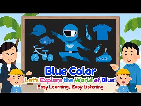 🔵 Let's Learn BLUE! | Fun Color Lesson for Kindergarten Kids
