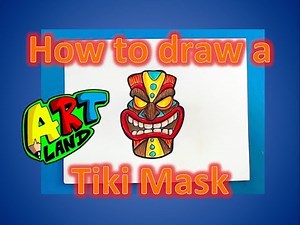 How to draw a Tiki Mask