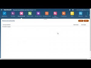 14 Tutorial to explain how to create announcements within Oracle FCCS