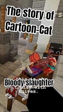 Story Of Cartoon Cat Dweller: The Slaughter #scary #minecraft #tiktok #fyp #viral #addon