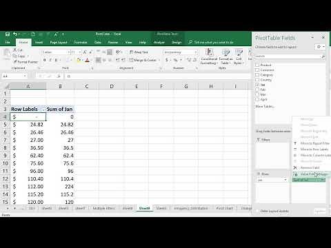 EXCEL: Pivot Table - Class Intervals or Frequency Distribution in excel