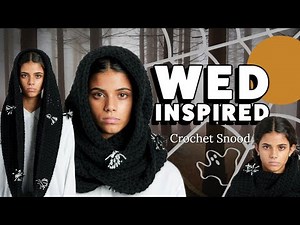 Wed Inspired Crochet Snood for Beginner Crocheters