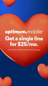 With Optimum Mobile, get a single Unlimited line for just $25/mo. Your search for the perfect Mobile provider is over. | Optimum | Facebook