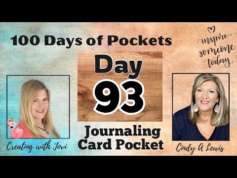 100 Days of Pockets DAY 93 Pocket with Label Tab
