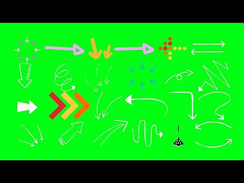 🔴 ARROW OVERLAY ➽ PACK 7 ➽ Animation Effects GREEN SCREEN ➽