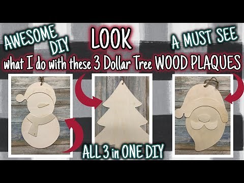 LOOK what I do with these 3 DOLLAR TREE WOOD PLAQUES | An AWESOME MUST SEE DIY