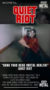 "Bang Your Head (Metal Health)" is a single by QUIET RIOT, released in late December 1983. The song comes from the album Metal Health, released on March 11, 1983. #KevinDubrow #QuietRiot #RudySarzo #RandyRhoads #CarlosCavazo #FrankieBanali | Keep Metal