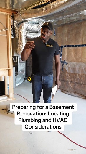 Preparing for a Basement Renovation: Locating Plumbing and HVAC Considerations In this video, the i will be sharing tips for homeowners who are planning to finish their basement. The key steps highlighted are: Identify the location of plumbing stacks and rough-ins, as this will help determine the layout of the basement, bathroom, and kitchen; Check the duct system to understand where the HVAC components are located, as this will impact the placement of rooms like the kitchen, bathroom, and livin