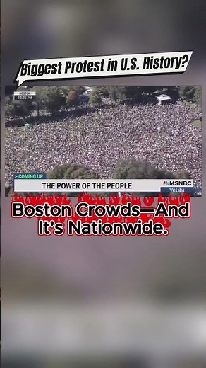 Biggest Protest in U.S. History? Boston Crowds—And It’s Nationwide. #Shorts