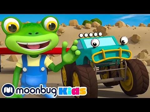 The Monster Trucks Song & MORE! | Gecko's Garage | Trucks For Children | Moonbug Kids Cartoons