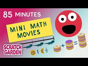 Mini Math Movies Compilation! | Math Video Collection | Scratch Garden - Videos For Kids