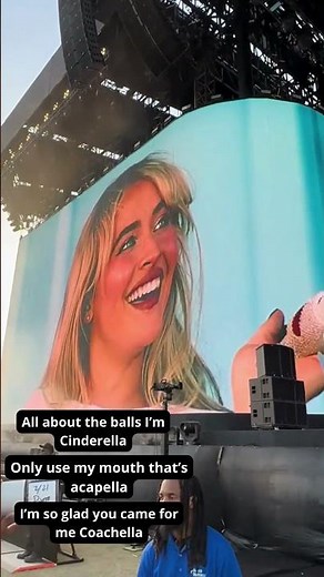 Sabrina Carpenter's "Nonsense" outro for Coachella (Weekend 1)