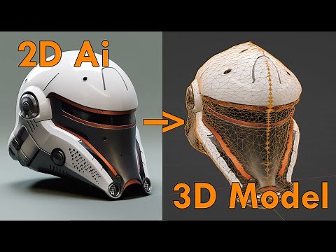 Convert Ai generated 2D images to 3D models for use in Blender and Gravity Sketch.