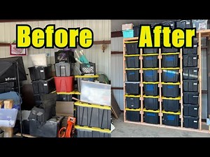 DIY Storage Bin Rack System: Organize Your Garage Like a Pro!