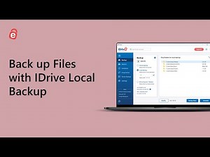 How to Back Up Files/Folders to Local Storage Devices | IDrive Local Backup